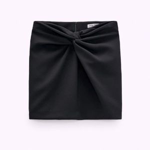 ZARA  KNOTTED MINI SKIRT